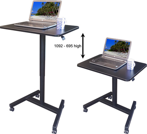 Liftoff Lectern/Office Sit Stand Desk- Pneumatic height Adjustment