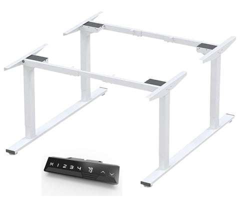 Infinity 2 Stage Leg, 4 Motor, 120kg lifting weight each desk, 4 Memory Back to Back (Frame only, includes cable 2 trays)