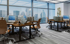 Infinity 2 Stage Leg, 4 Motor, 120kg lifting weight each desk, 4 Memory Back to Back (Frame only, includes cable 2 trays)