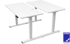 Infinity 2 Stage Leg, 4 Motor, 120kg lifting weight each desk, 4 Memory Back to Back (Frame only, includes cable 2 trays)